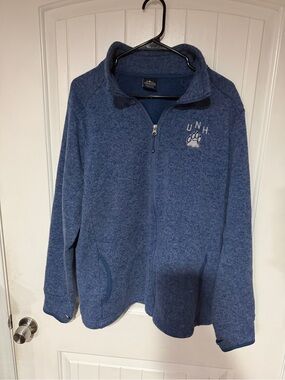 Ladies Charles River Apparel Blue Full-Zip Fleece Jacket with Paw Logo
